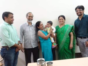 Rajlakshmi with Dr. Amit, Rananjay and Dr. Vivek & Dr. Savita Kulkarni 